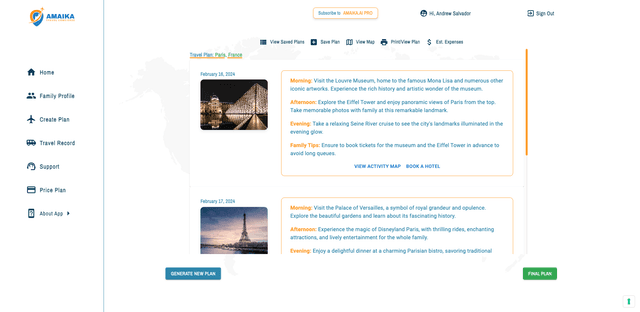 Amaika AI - Travel Assistant